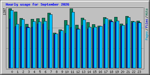 Hourly usage for September 2026